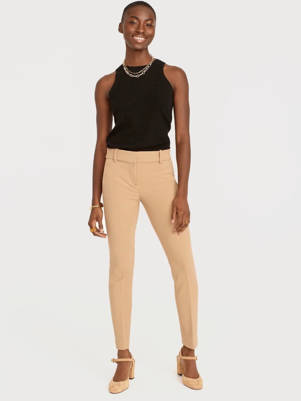 NWT J.Crew Full Length Cameron in Heather Saddle Four Season Stretch Pants 6P